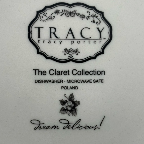 3 Tracy Porters The  Claret Collection salad plates - Picture 4 of 4